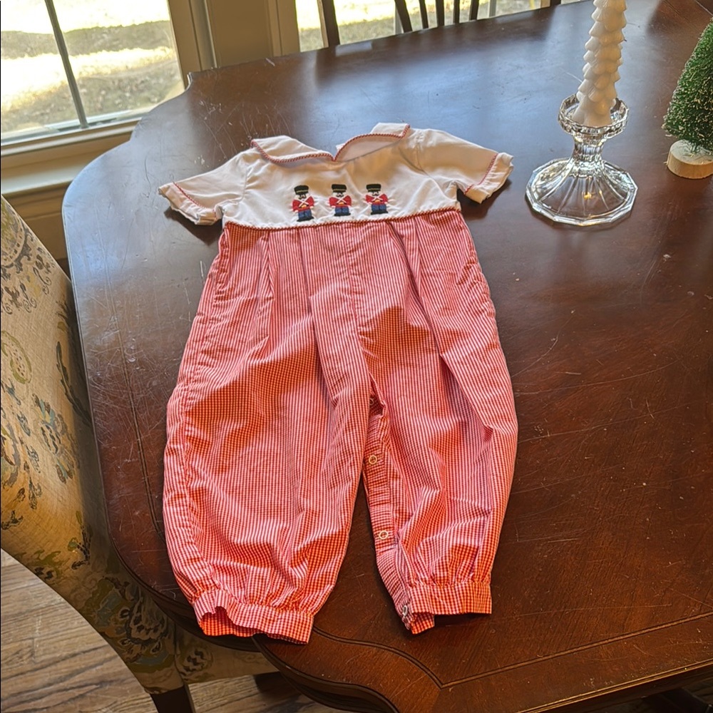 COPY - Red Striped Kids Bottoms with Embroidered Design